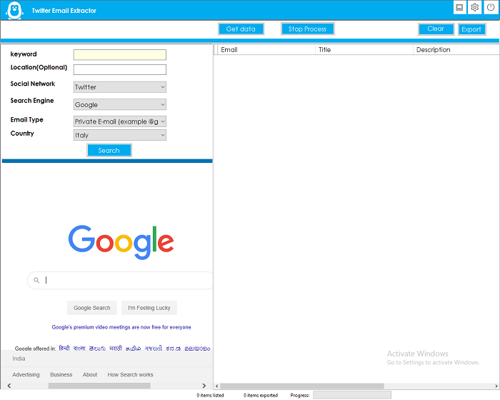 Twitter Email Extractor - 1