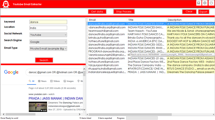 Youtube Email Extractor - 1