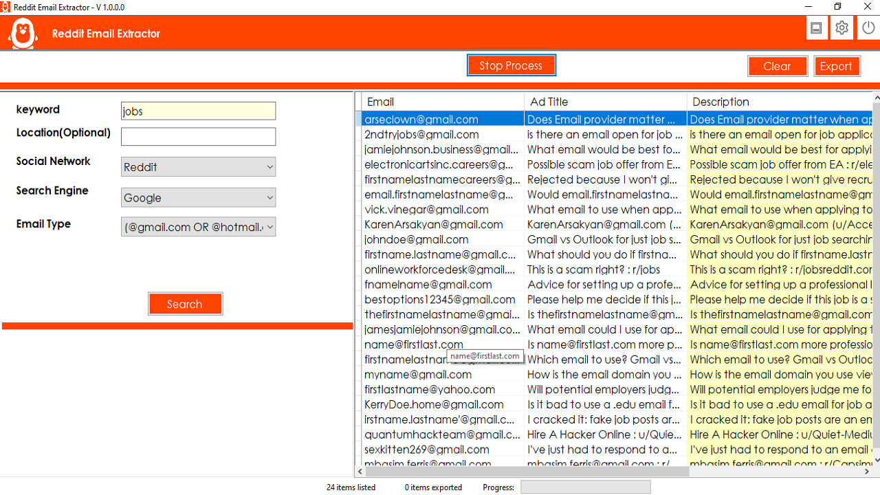 Redit Email Extractor - 2