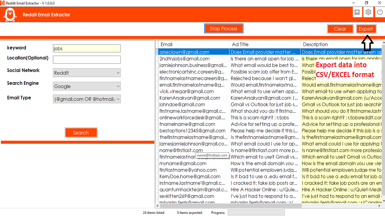 Redit Email Extractor - 3